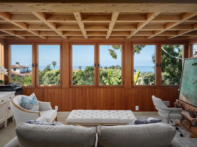 sunroom featuring a wealth of natural light