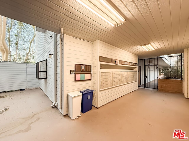 exterior space featuring mail boxes