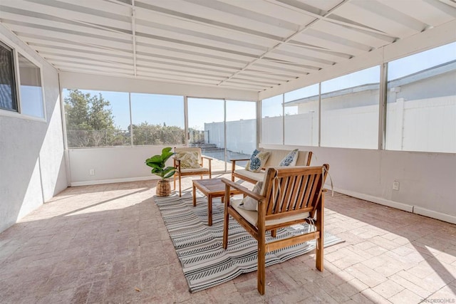 view of sunroom / solarium