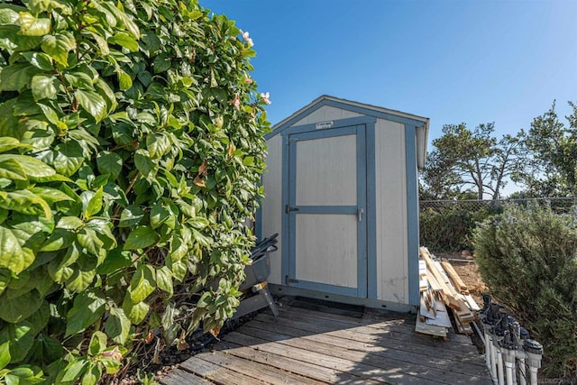 view of outbuilding