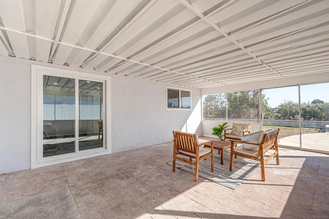 view of sunroom