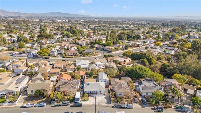 aerial view featuring a mountain view