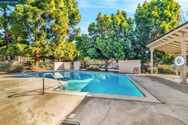 view of pool with a patio area