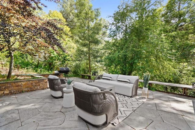 view of patio / terrace featuring outdoor lounge area