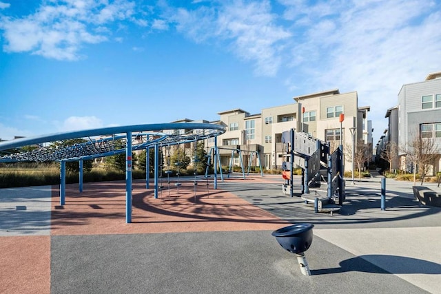 view of community featuring a playground