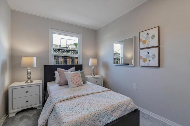 bedroom featuring carpet flooring