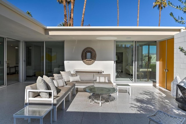 view of patio / terrace with an outdoor hangout area