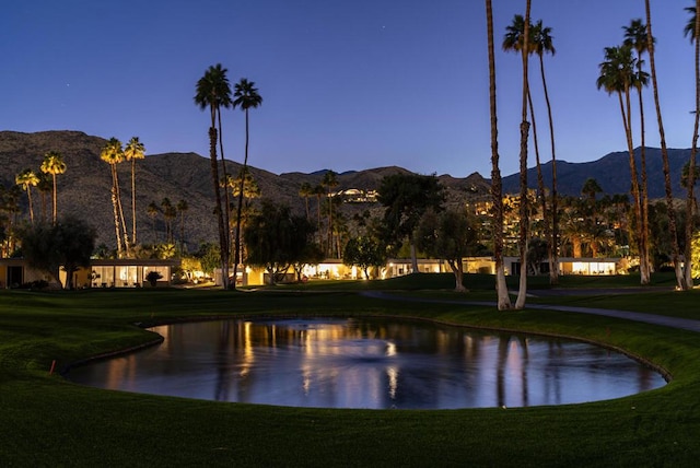 water view featuring a mountain view