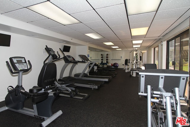 view of workout area