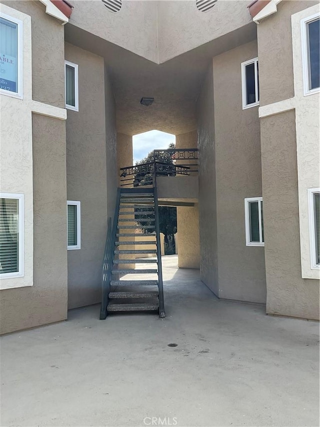 7405 Charmant Dr Unit 2320, San Diego, CA 92122 - view of patio / terrace with stairs