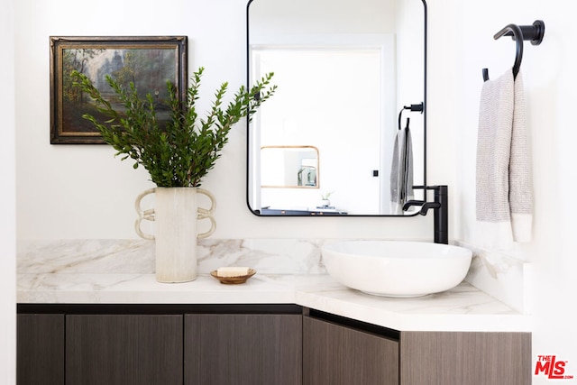 bathroom featuring vanity