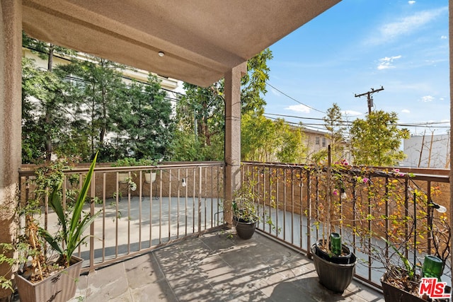 view of balcony