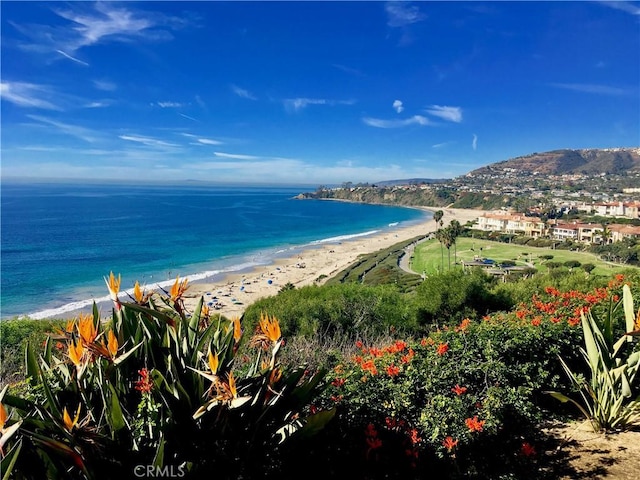 water view with a beach view