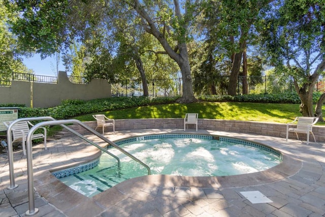 view of pool with a patio