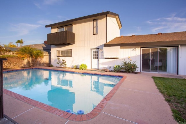 view of pool with a patio