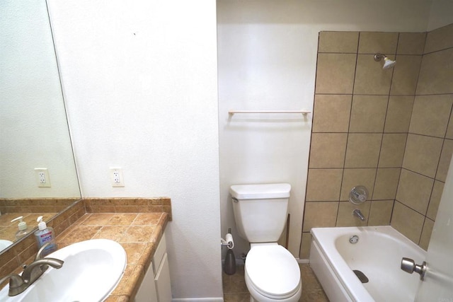 5934 Carnegie St, San Diego, CA 92122 - bathroom featuring vanity and washtub / shower combination