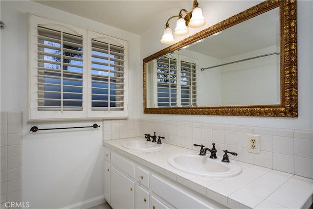 bathroom featuring vanity