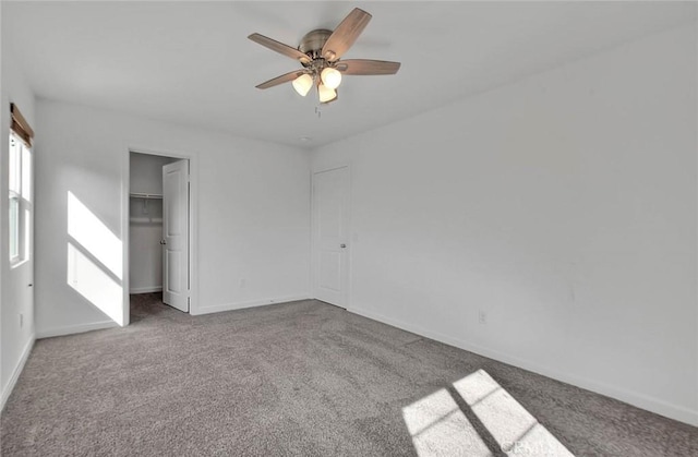 spare room with light carpet and ceiling fan