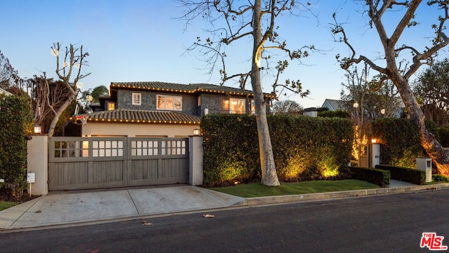 view of mediterranean / spanish house