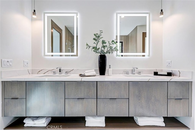 bathroom with vanity