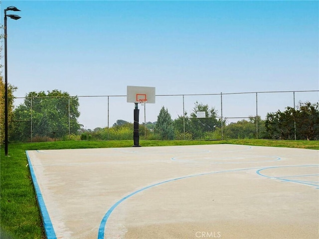 view of sport court