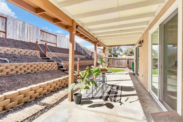 view of patio