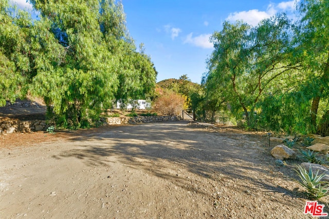 view of road