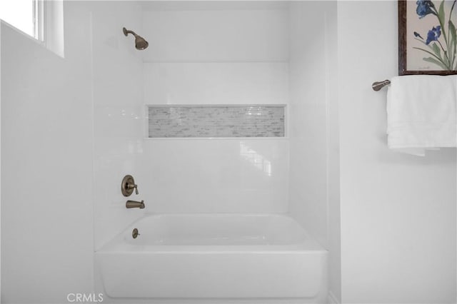 full bathroom with tub / shower combination