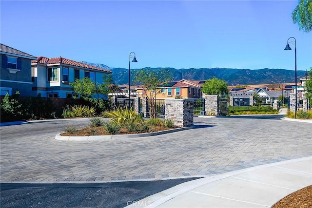 view of property's community featuring a mountain view