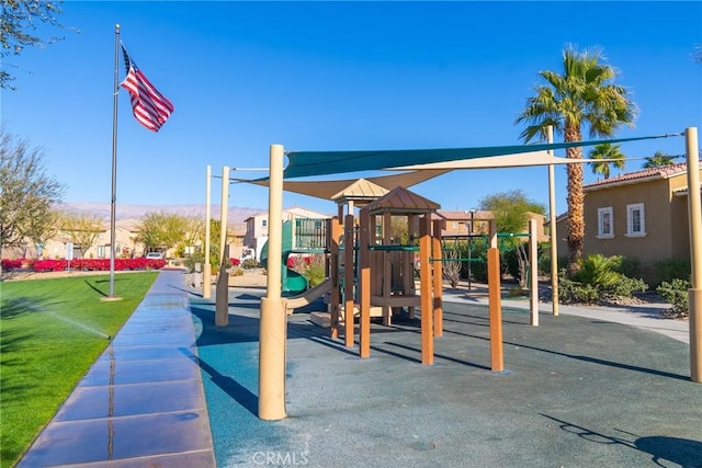 view of jungle gym