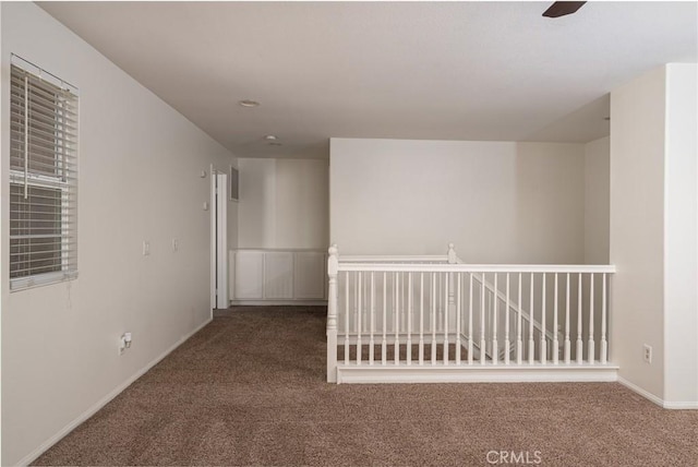 view of carpeted empty room