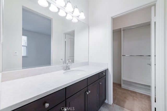 bathroom with vanity