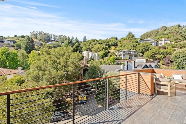 balcony with outdoor lounge area