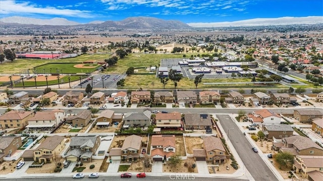 26605 Rose Bud Ln, Moreno Valley, CA 92555 - birds eye view of property with a mountain view and a residential view