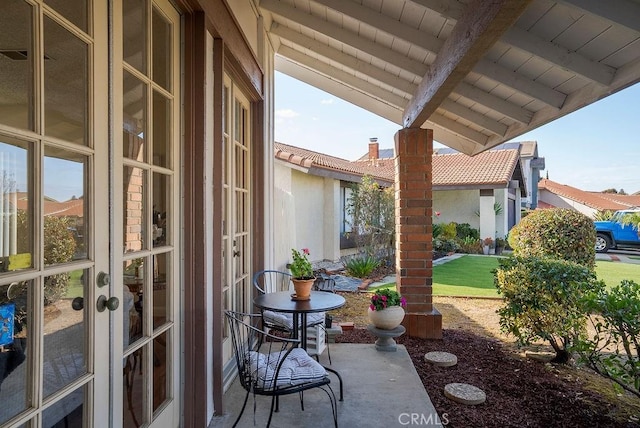 view of patio / terrace with french doors