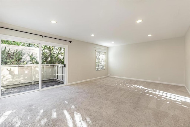 empty room with carpet floors