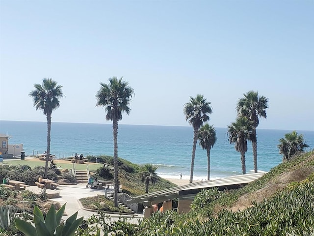 view of water feature