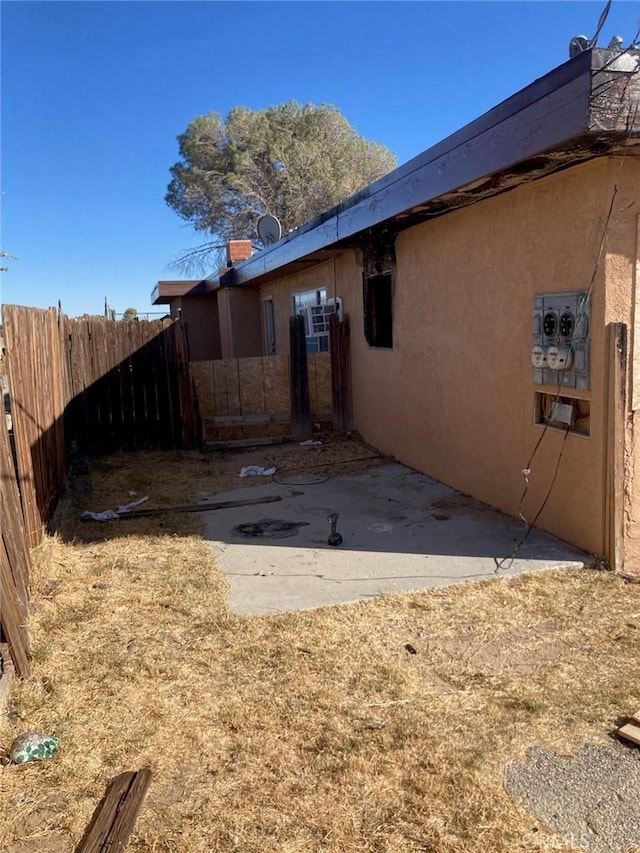 view of home's exterior featuring a patio