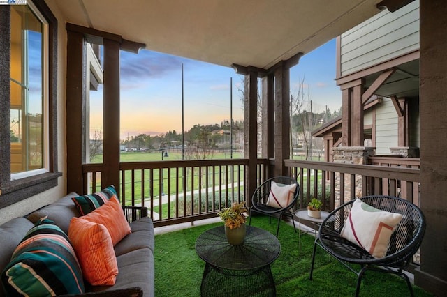 view of sunroom / solarium