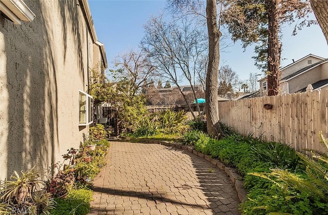 view of yard with a patio area