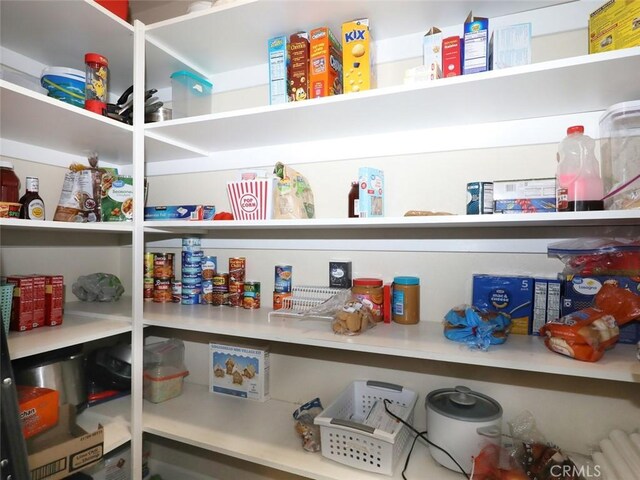 view of pantry