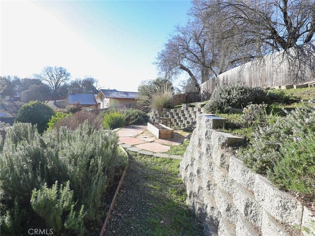 view of yard with a patio area