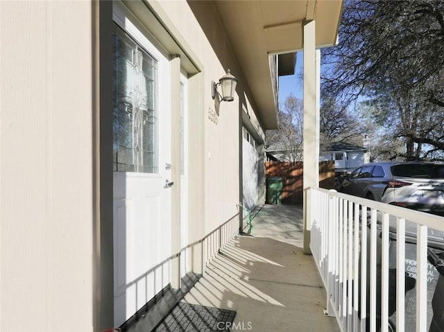 balcony with a porch