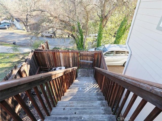 wooden deck with fence