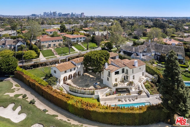 birds eye view of property