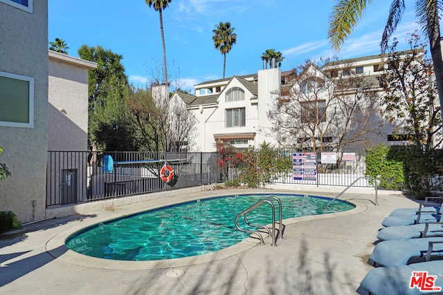 view of pool