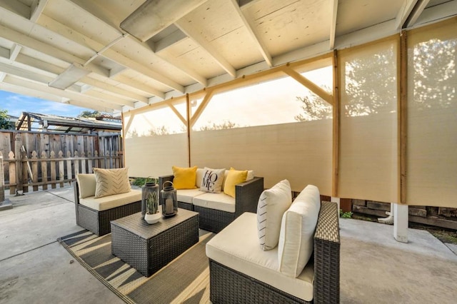 view of patio / terrace with outdoor lounge area