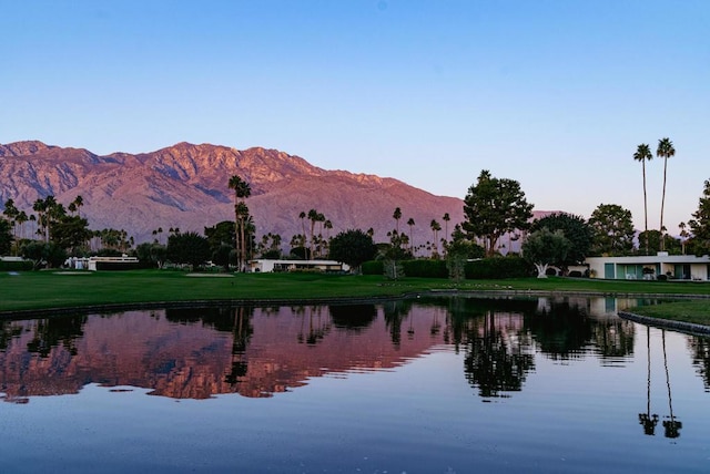 property view of water with a mountain view