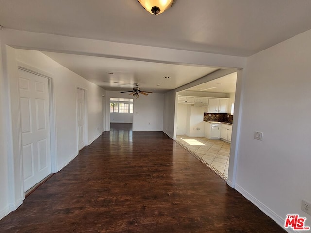 interior space with hardwood / wood-style flooring