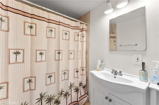 bathroom featuring vanity